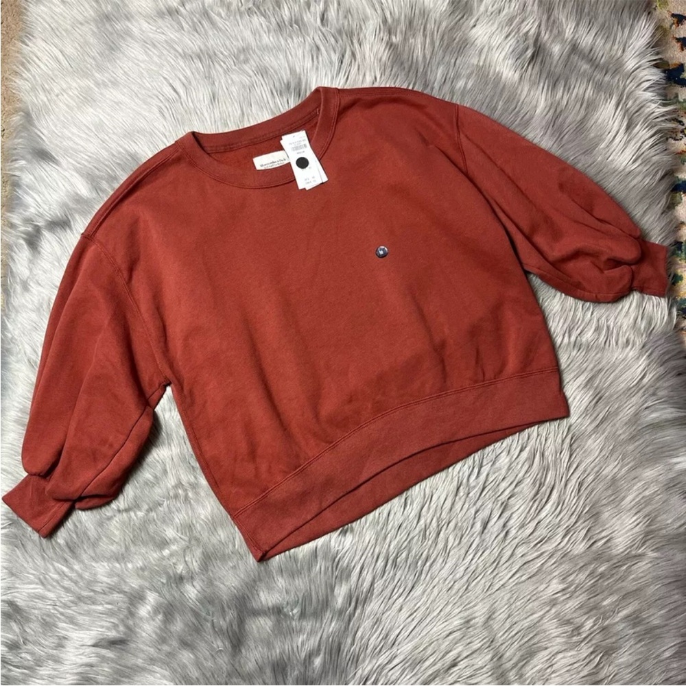 Abercrombie And Fitch Soft A&F Paprika Balloon Sleeve Sweater Size Medium